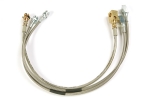 XJ/ZJ/TJ Extended Length Stainless Steel Braided Brake Hose Kit (4-8")