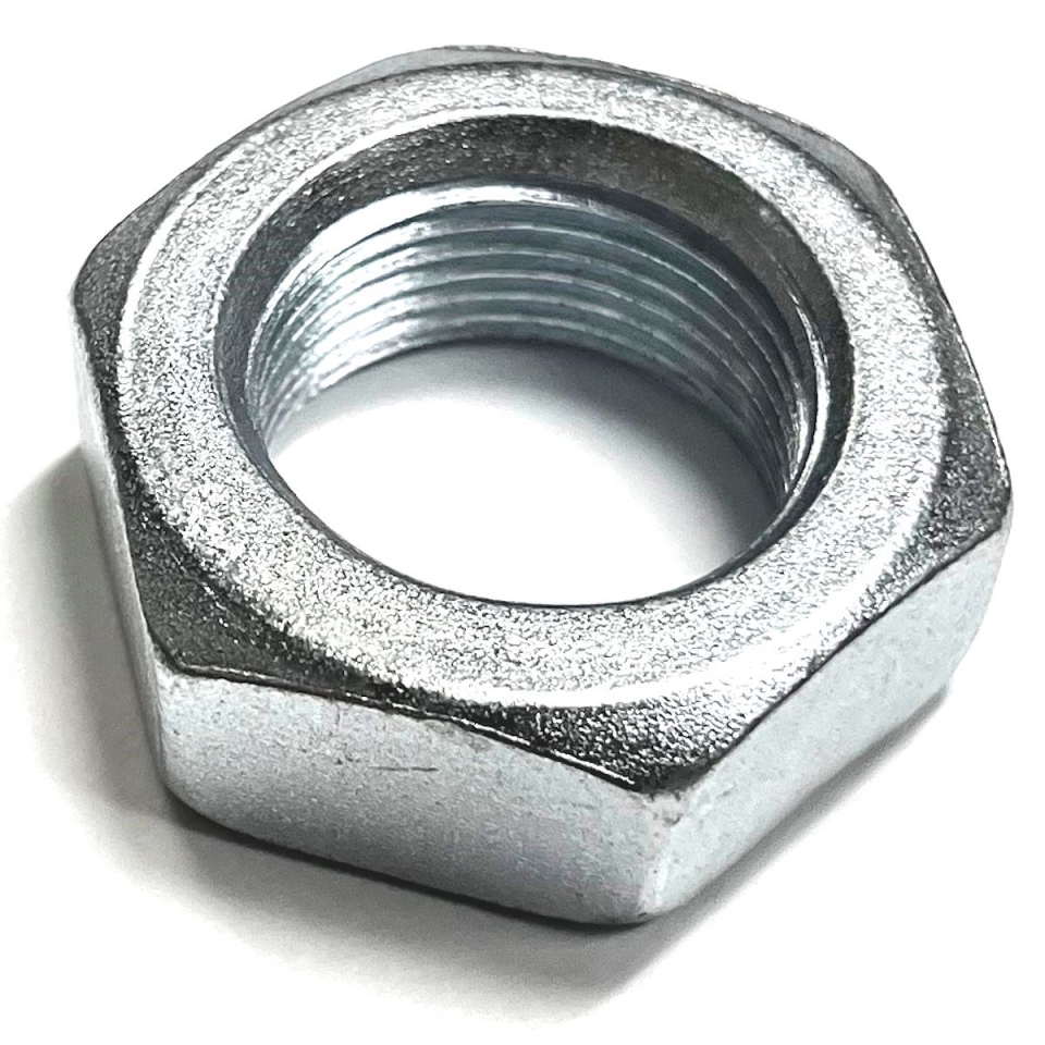1-1/4-12 Finished Hex Jam Nut Zinc