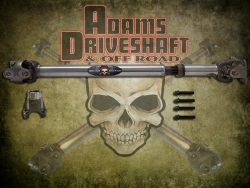 ADAMS DRIVESHAFT JL FRONT 1310 CV DRIVESHAFT SOLID U-joints OEM FLANGE STYLE [EXTREME DUTY SERIES]